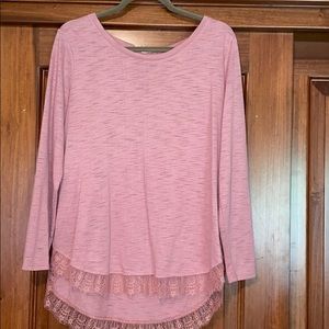 LC Lauren Conrad pink blouse